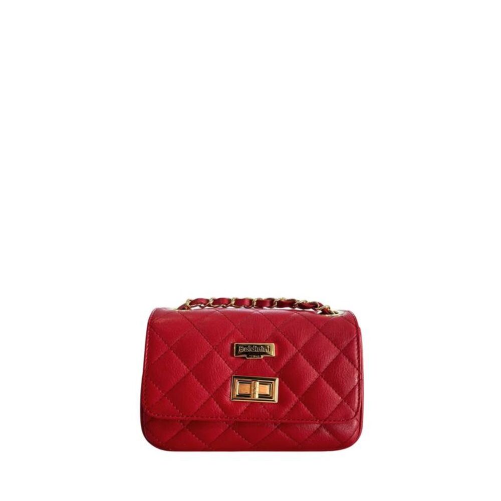 Baldinini Trend Red Leather Women Crossbody Women's Bag